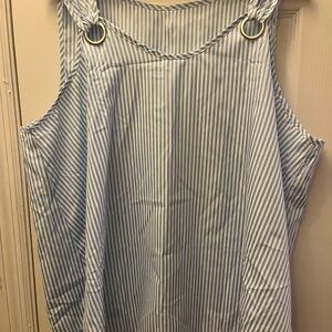 Blue Striped Women's Top and short
